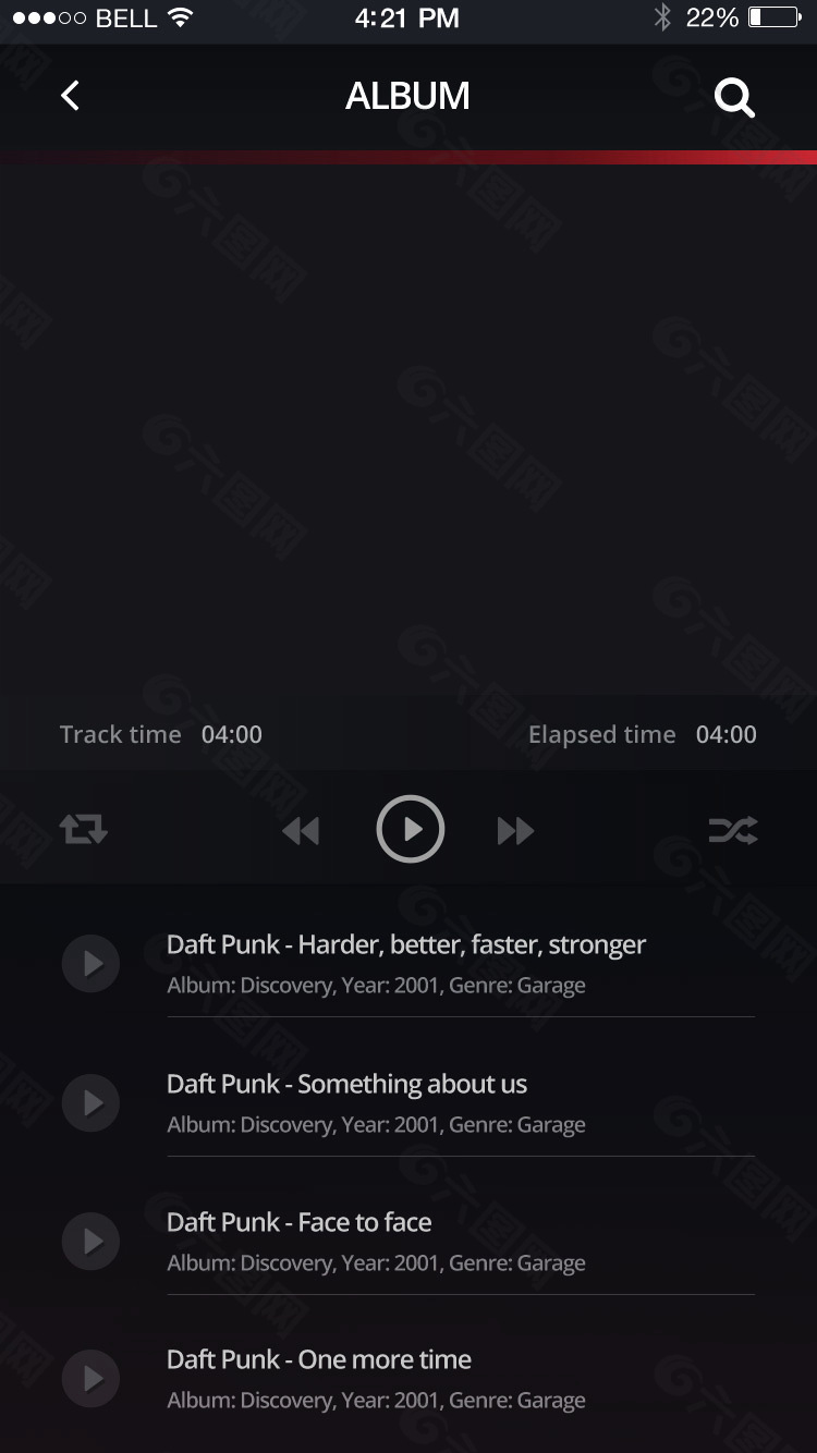 一套音乐music相关的 app