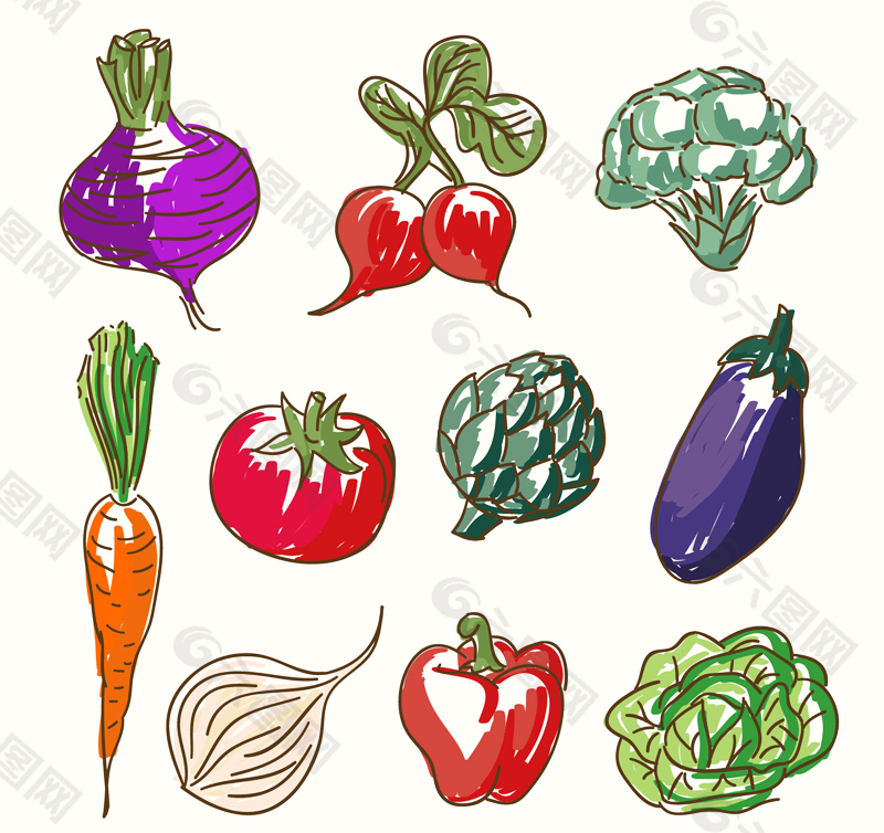 彩绘蔬菜