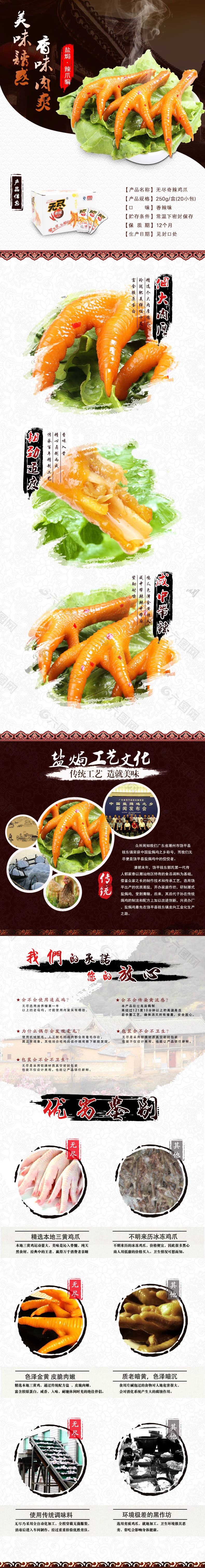 鸡爪淘宝宝贝详情模版