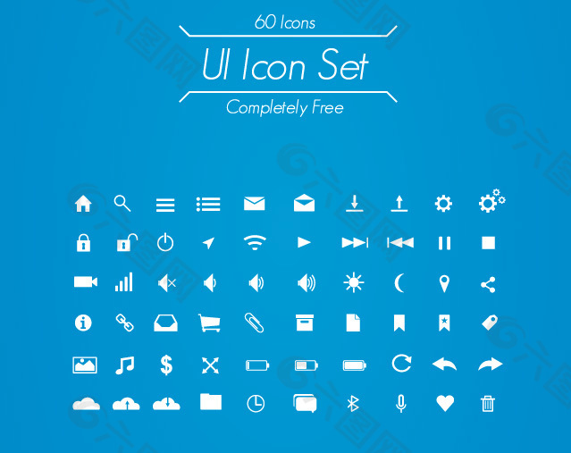 60个手机常用的UI ICON 小图标下载