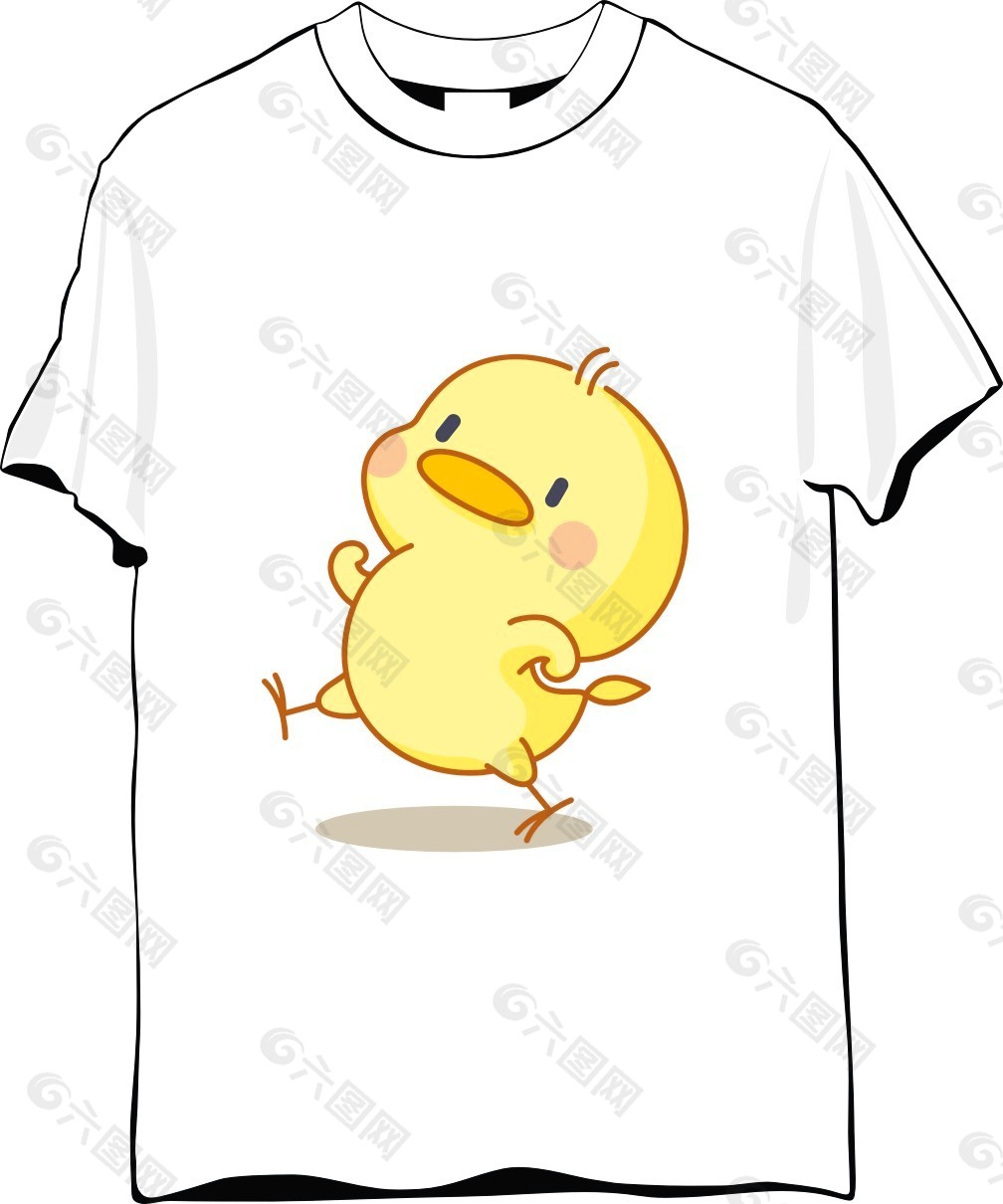 小鸡纪念T恤设计