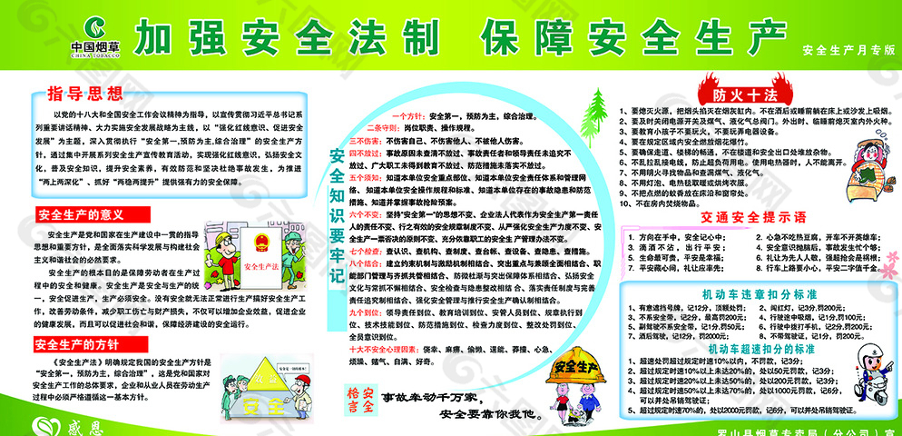 加强安全法制 保障安全生产展板图片