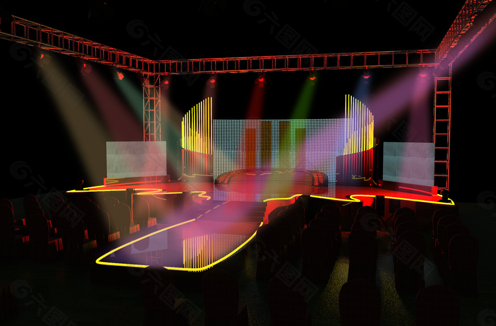 舞台设计（犀牛KS渲染作品）图片
