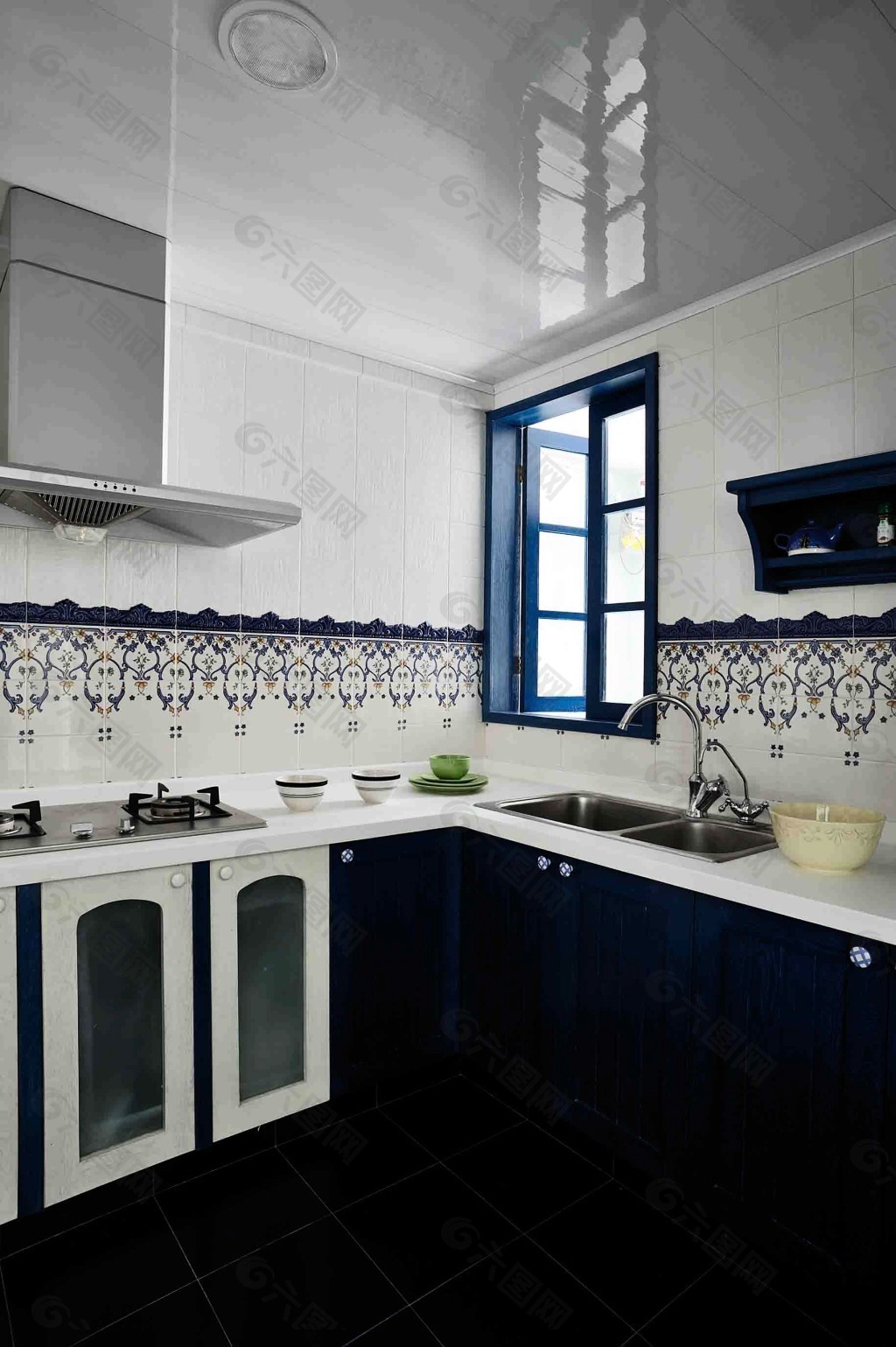局部设计|蓝色控不能错过的30个蓝色系厨房设计