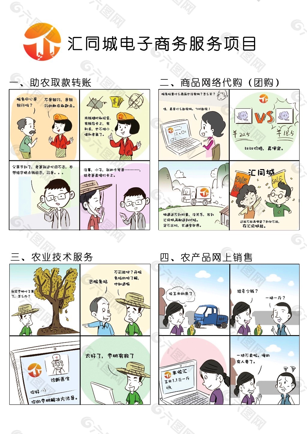 电子商务漫画