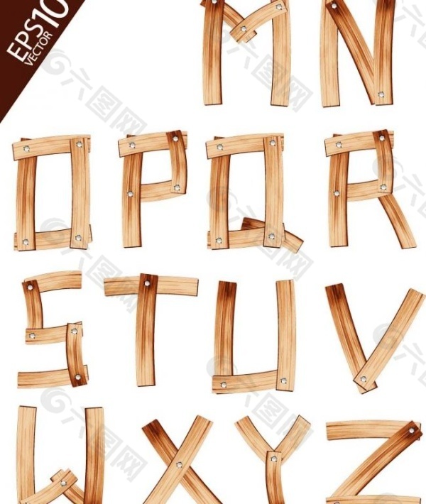 木纹木板字母拼音字母主题木板字母拼音木板