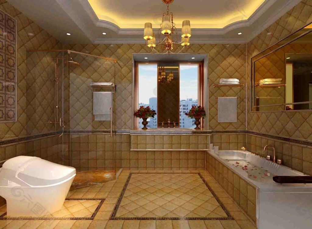 金色浴室