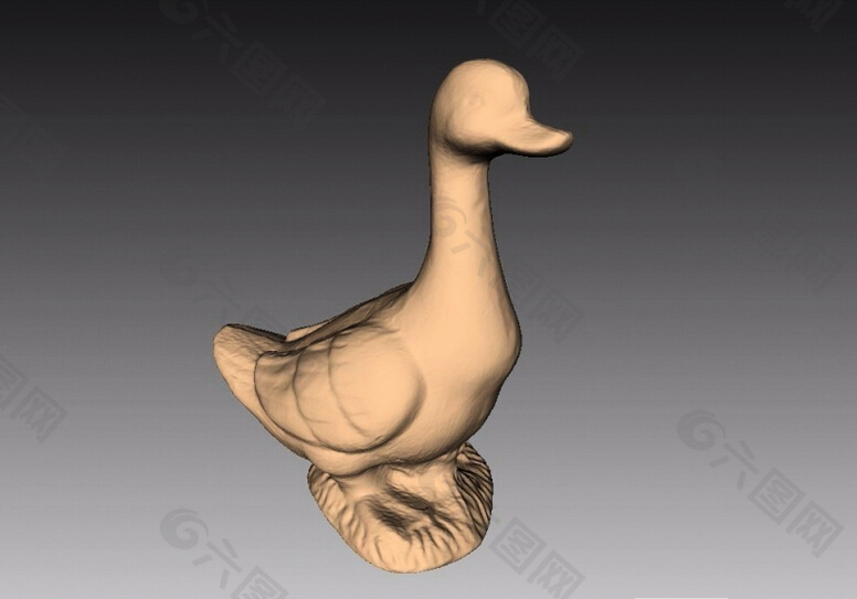 鸭子3D打印模型