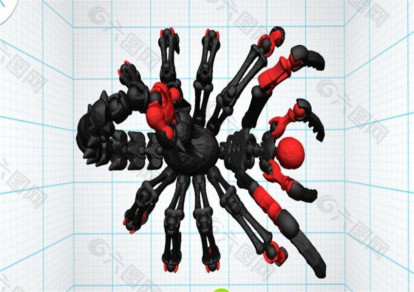 蝎子妖3D打印模型