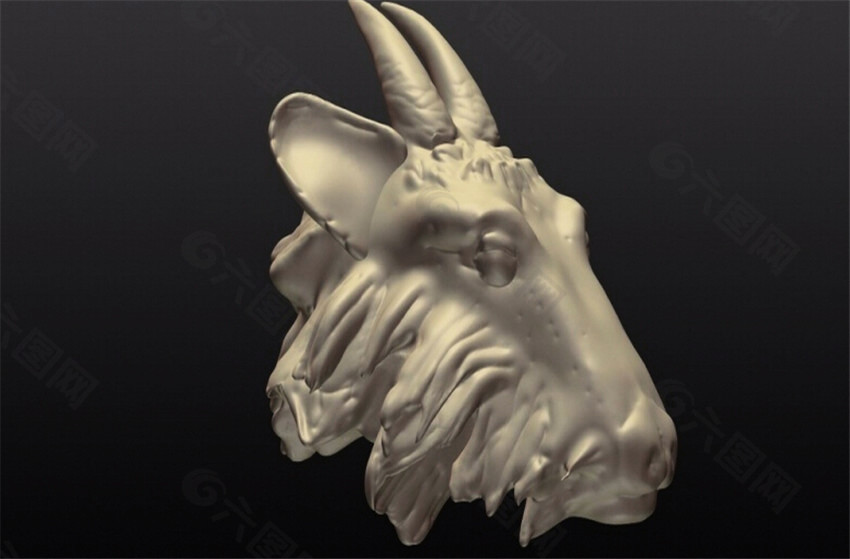 羊头3D打印模型