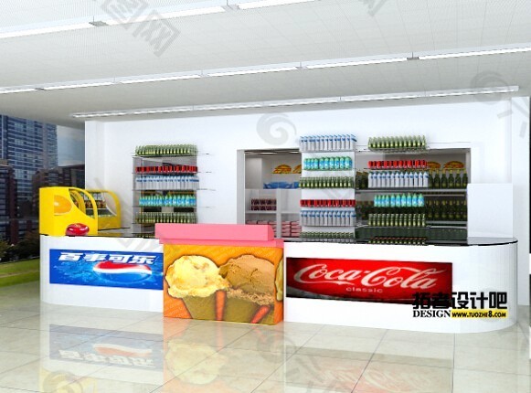小型便利店超市模型含贴图