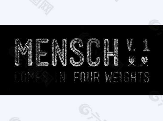 mensch字体