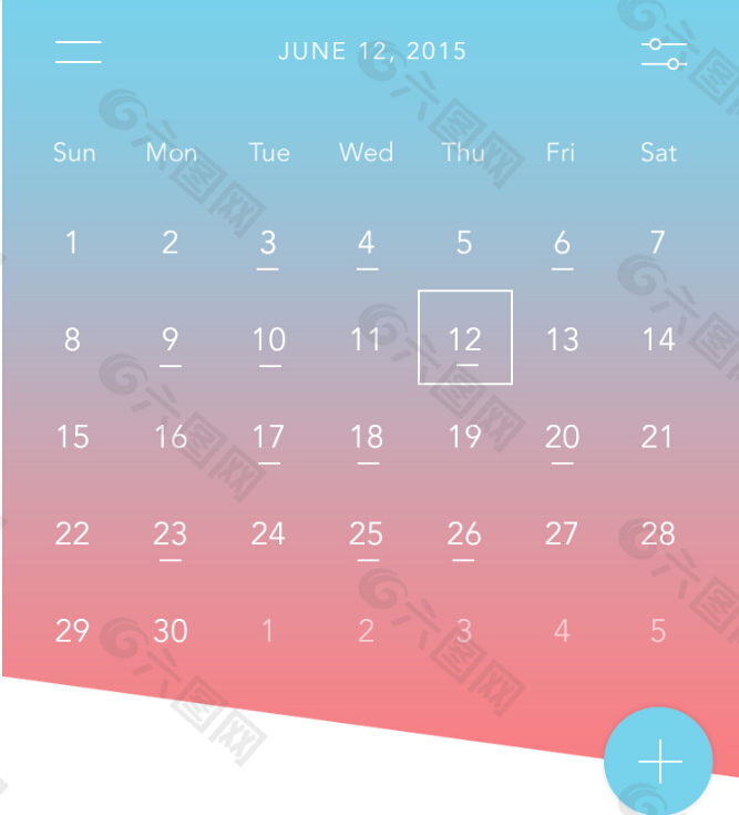 app 日历界面设计下载