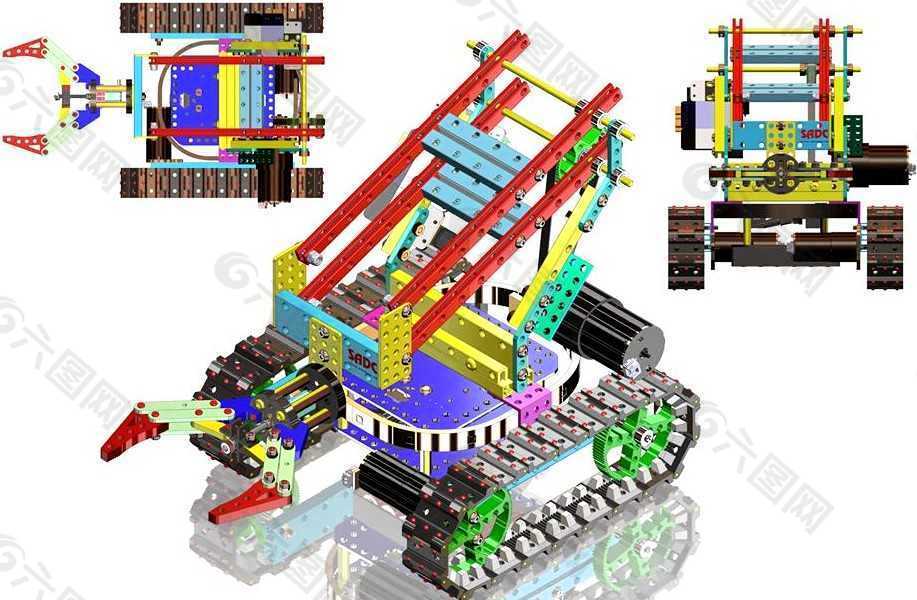 机器人手臂坦克机械模型