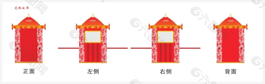 花轿制作图尺寸图纸图片