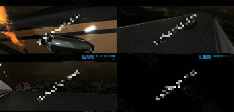 三维制作出的AE视频片头模板赛车