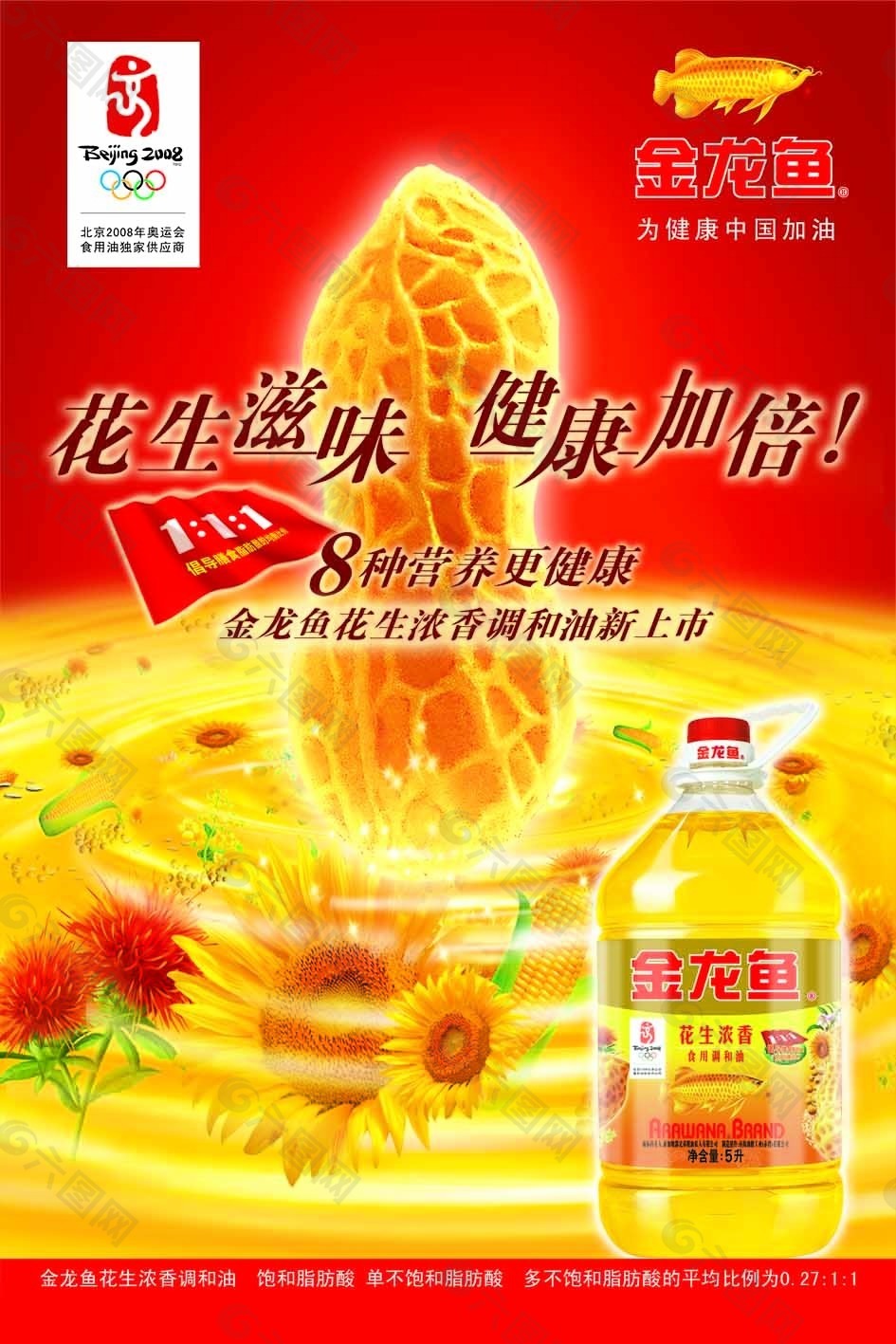 食用金龙鱼广告