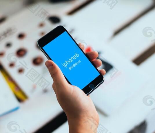 手持iphone6手机APP UI展示