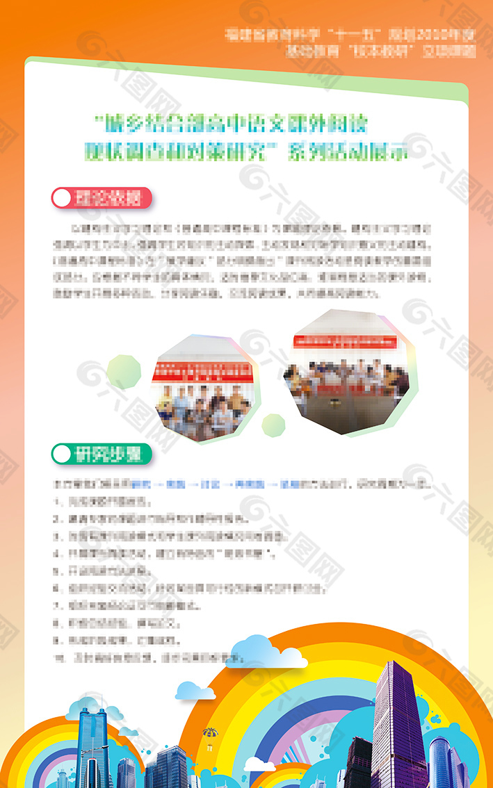 展板模板  教育海报 学习海报 会议海报