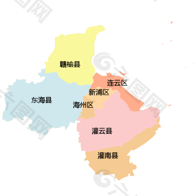 江苏连云港地图