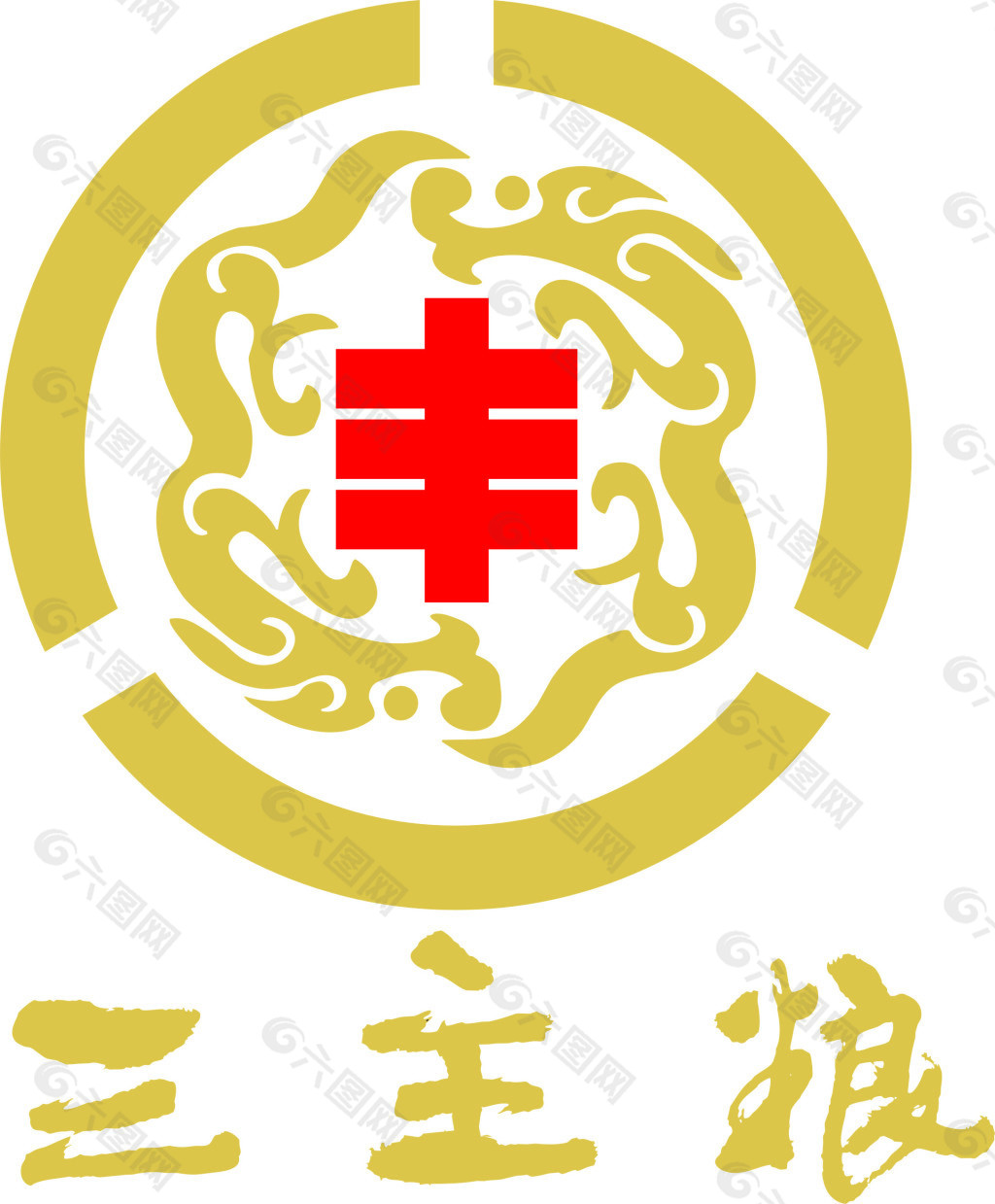 三主粮LOGO矢量