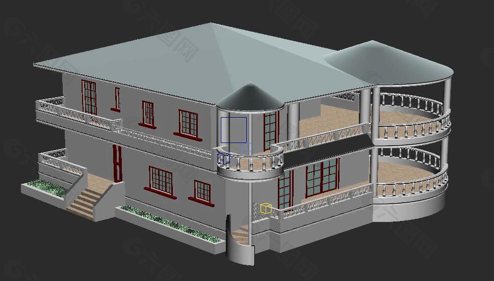 3d模型房子（德鑫培训学校）