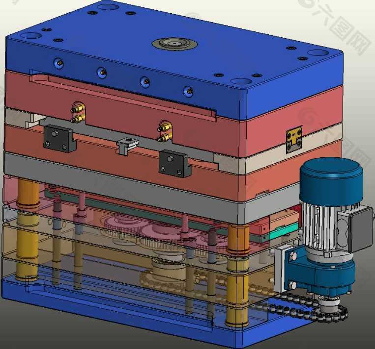 变速箱模具反应器机械模型