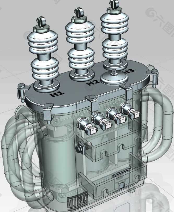 三相变压器机械模型