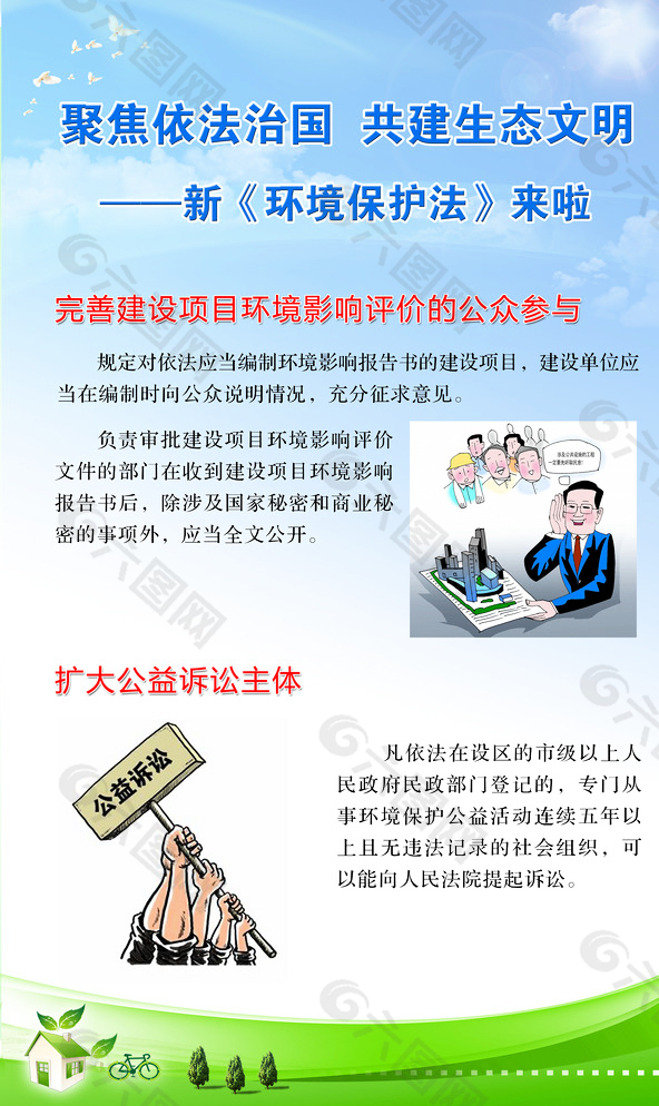 环境保护法展板图片