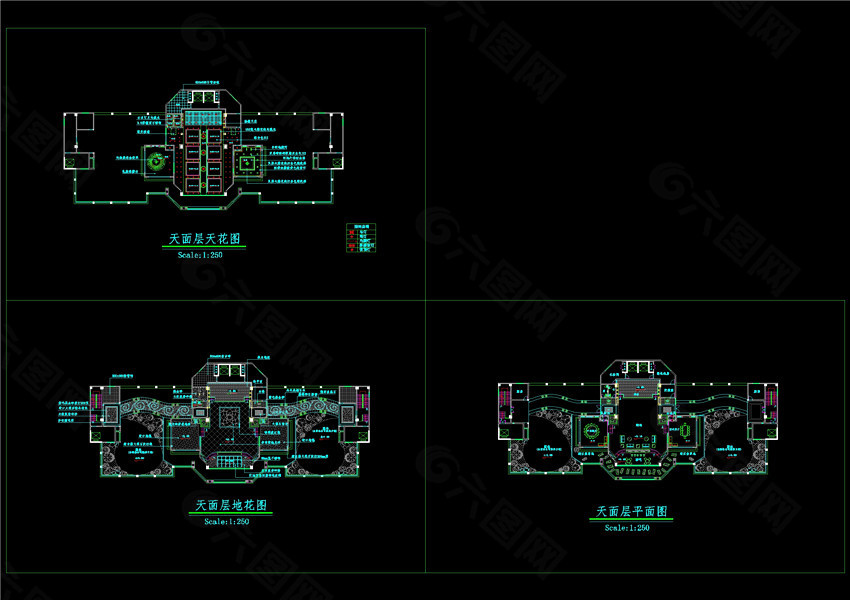 某花园会所CAD图纸