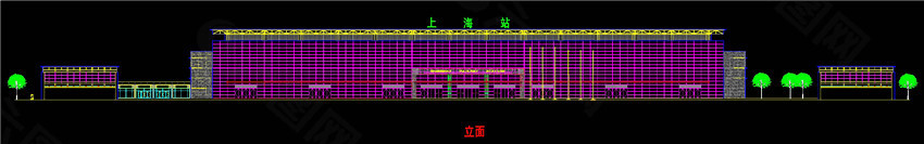 汽车站平面CAD图纸