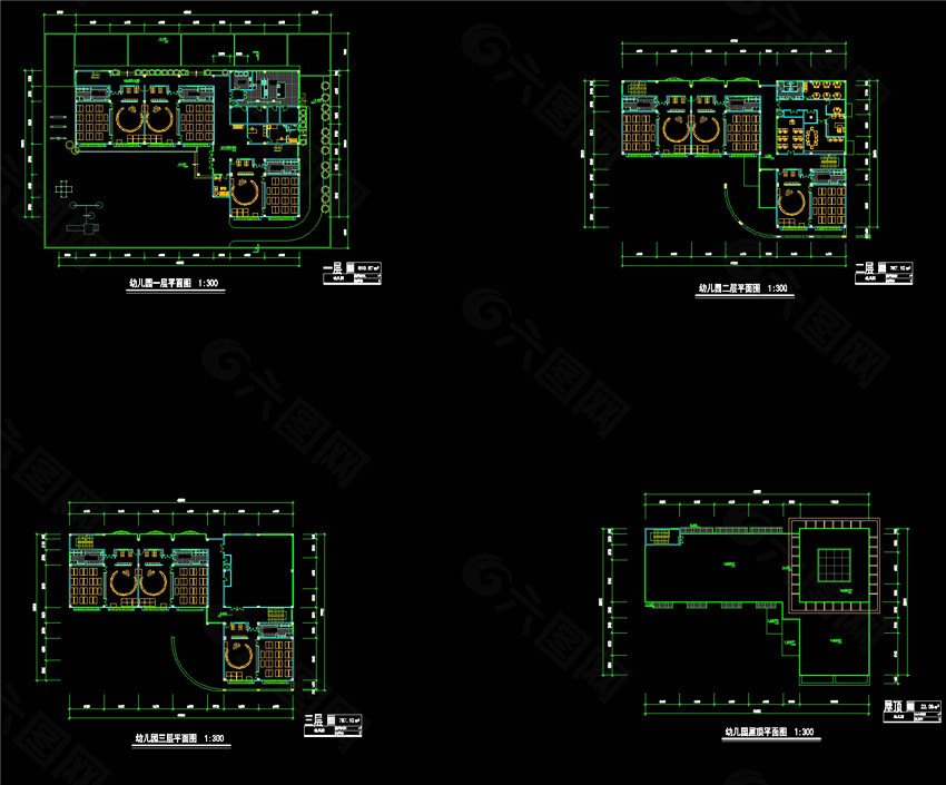 幼儿园cad平面图