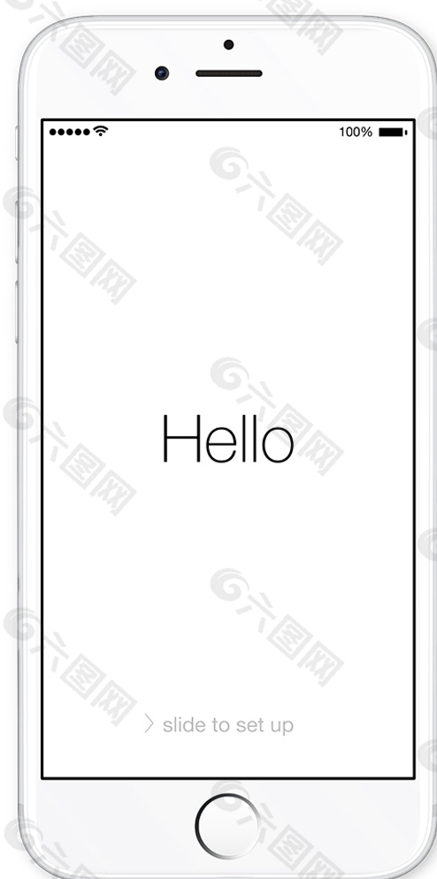 iphone6 白色模板图片