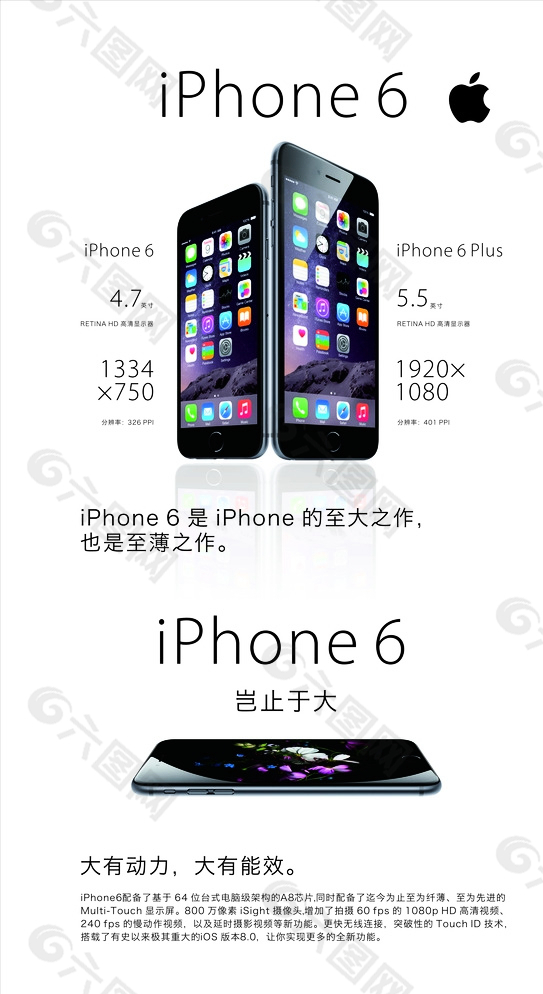 iPhone6竖款广告图片