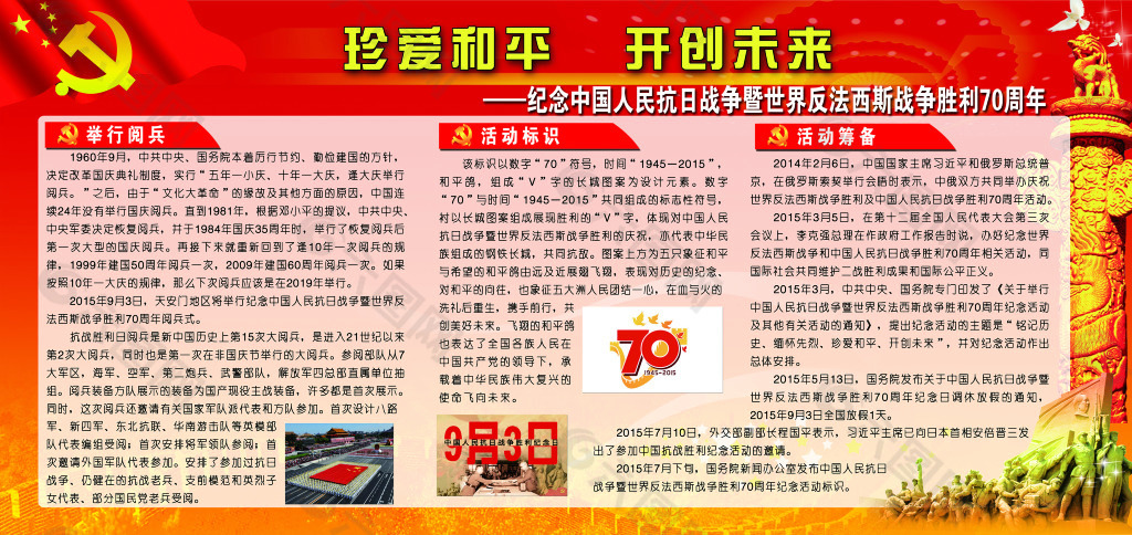 纪念中国人民抗日战争70周年
