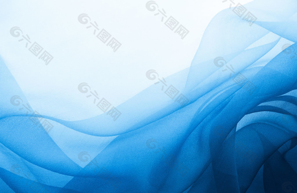 蓝色纱巾背景图片