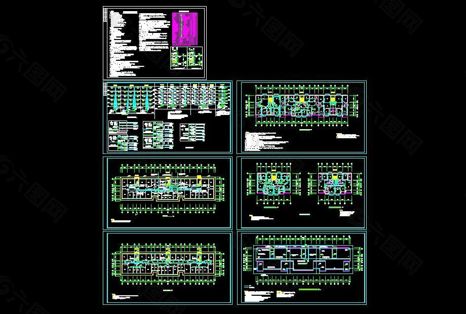 五层住宅楼全套电气施工图
