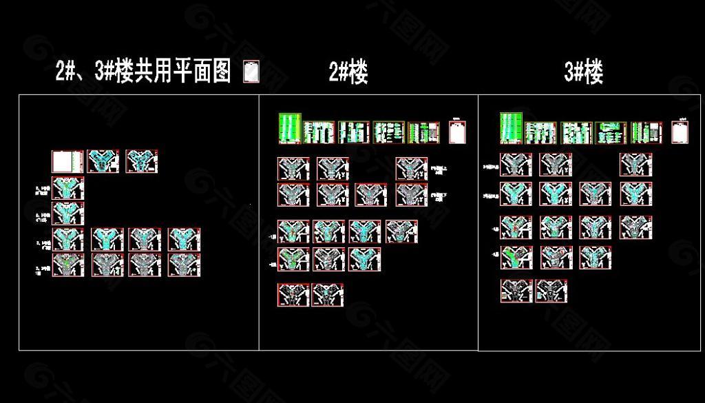 二栋三十四层住宅楼专用公用电气施工设计图