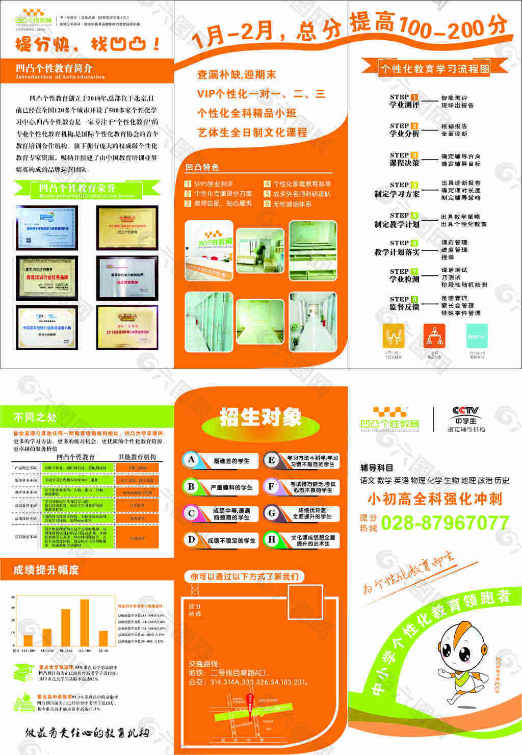 教育三折页免费下载