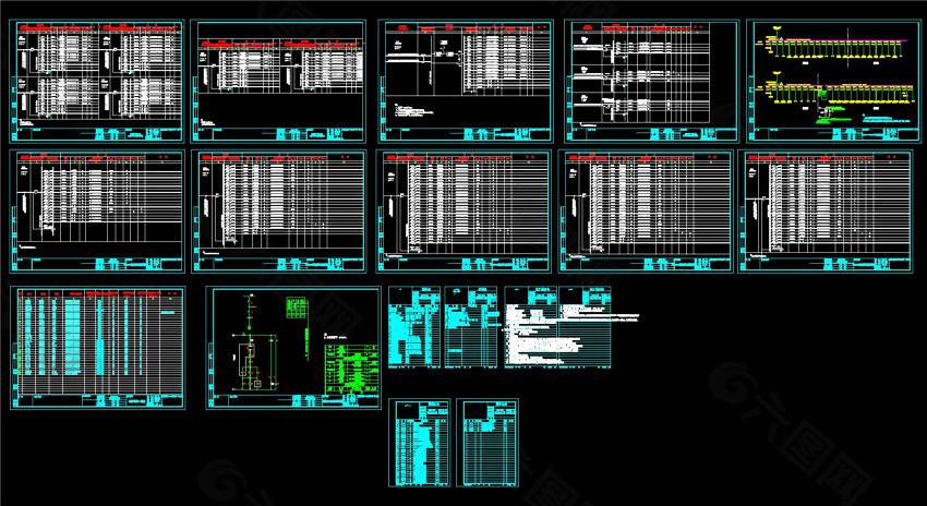 电力系统CAD景观图纸