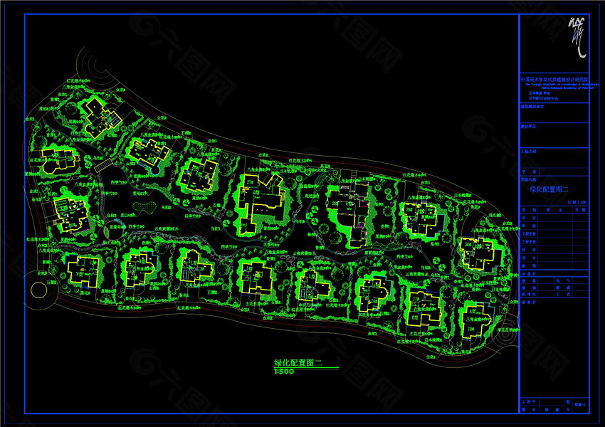 绿化图CAD景观图纸