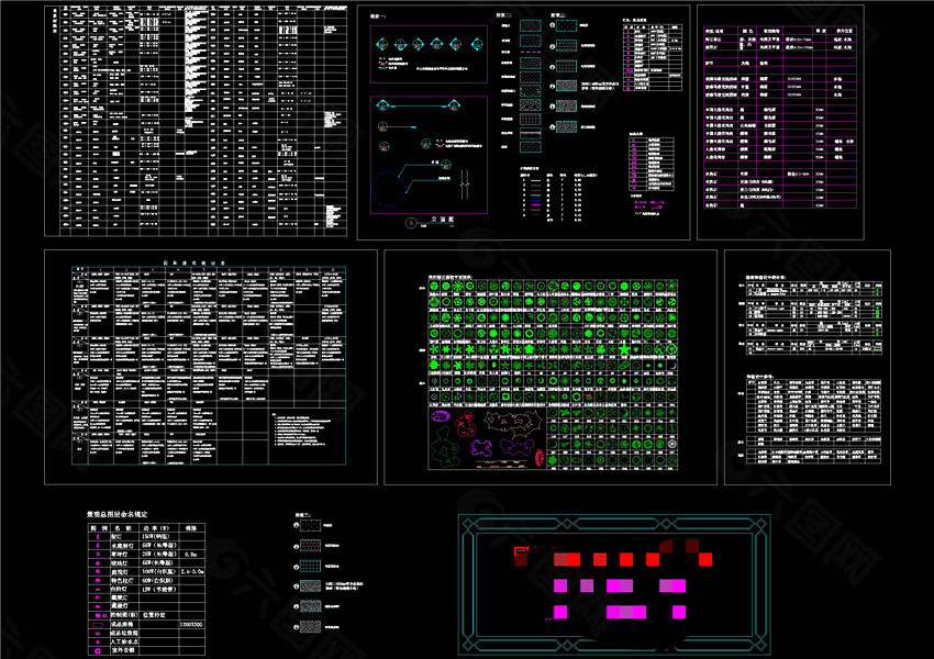 园林施工图制图标准CAD景观图纸