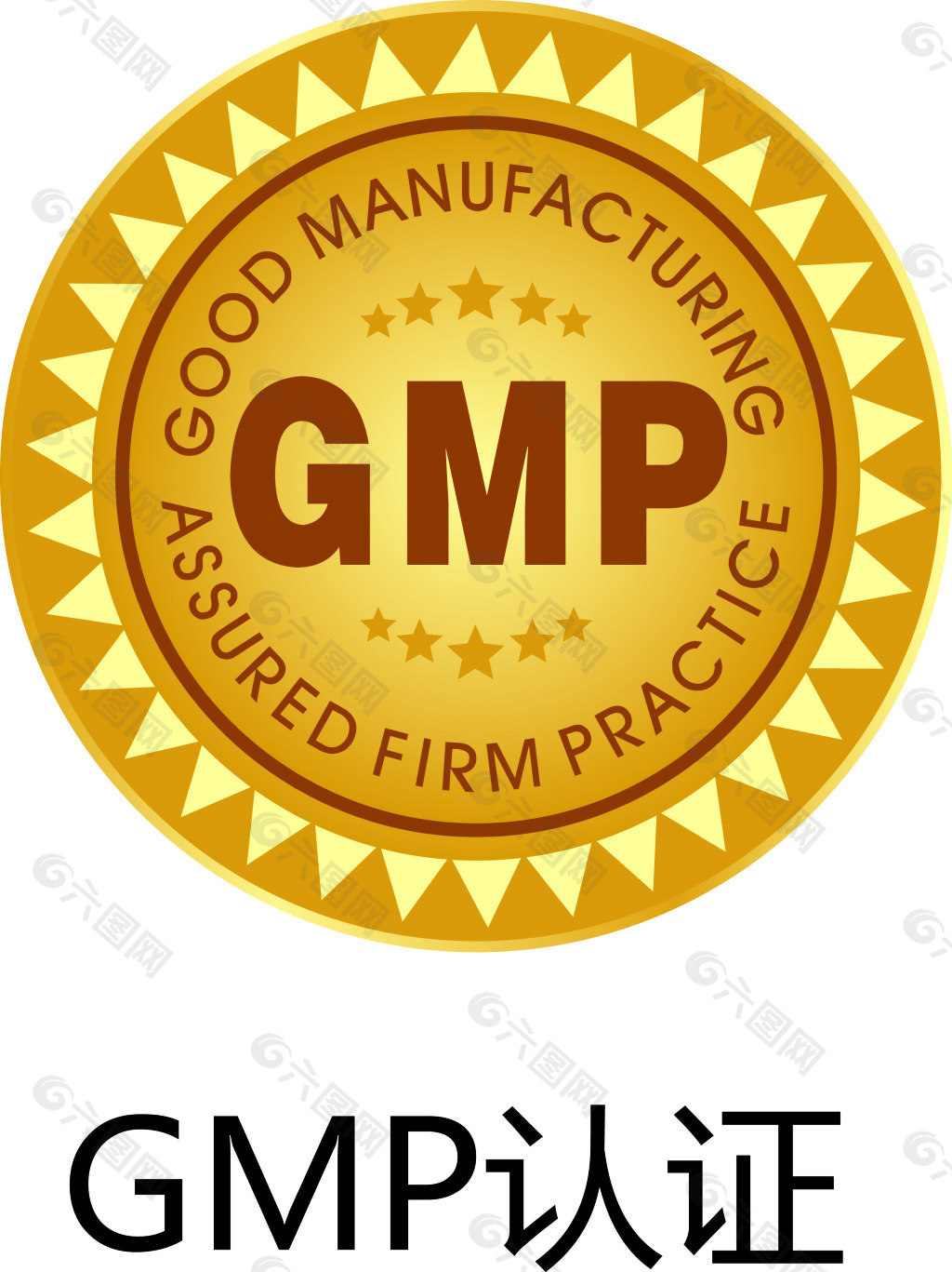 GMP认证矢量图