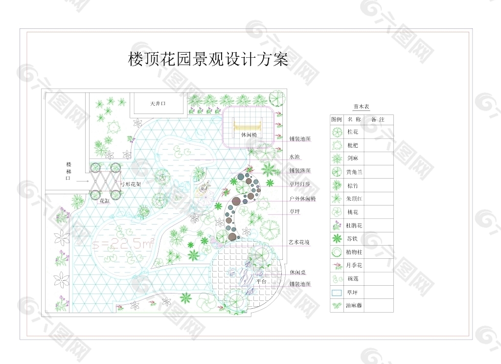屋顶花园景观设计方案