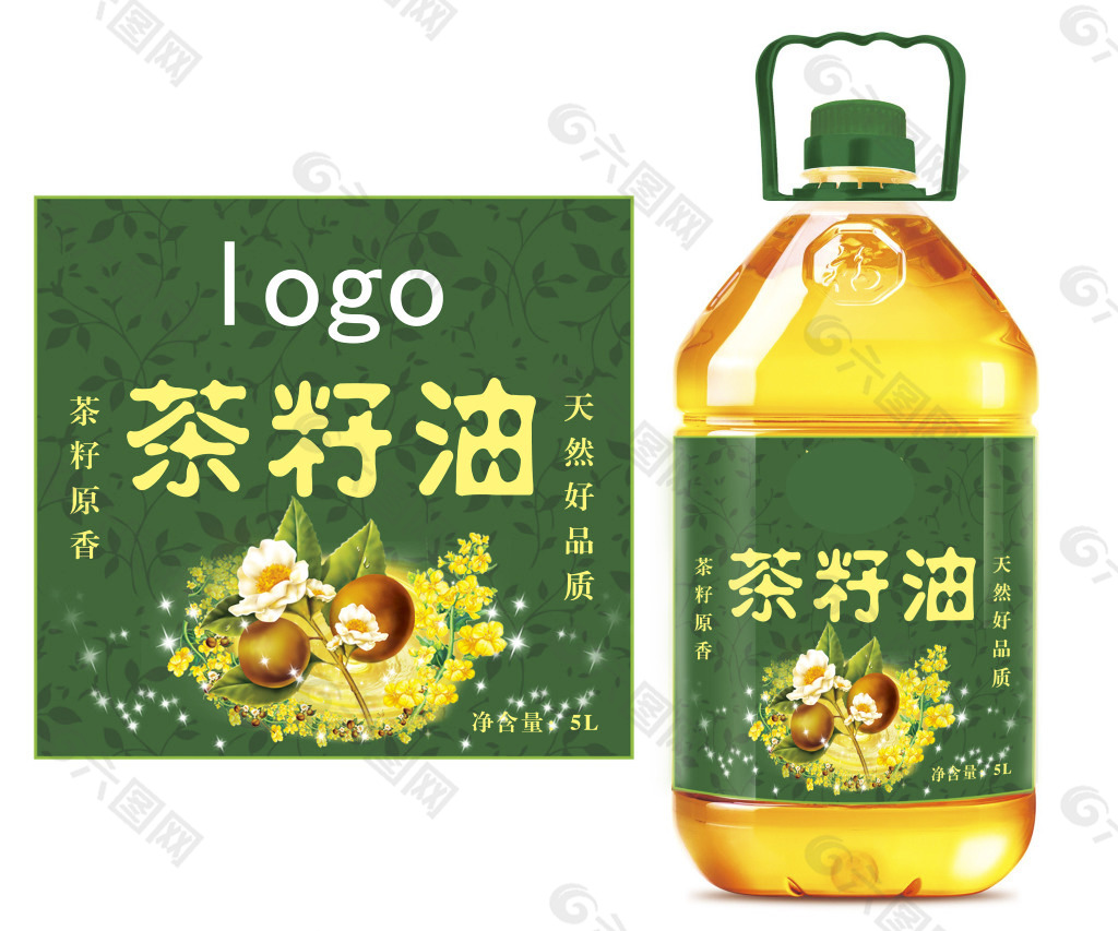 茶籽油标签