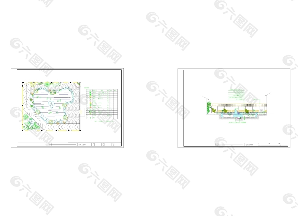 别墅景观设计施工图