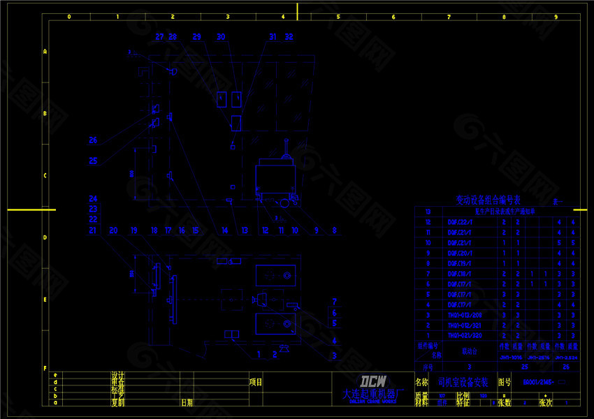电气工业图稿CAD机械图纸
