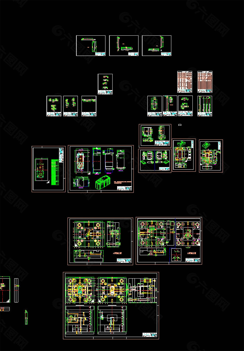 手机模CAD机械图纸