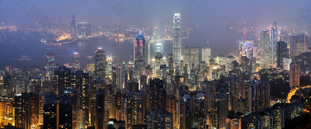 香港夜景图片