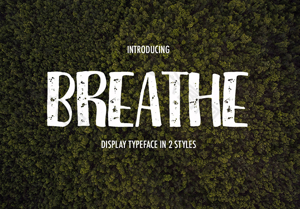 Breathe Free Font英文